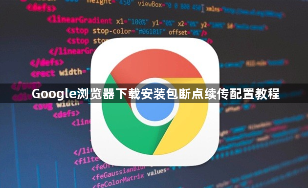 Google浏览器下载安装包断点续传配置教程1
