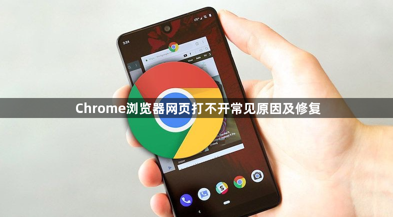 Chrome浏览器网页打不开常见原因及修复1
